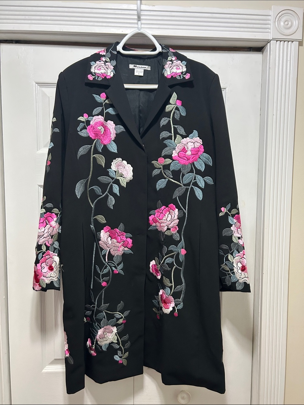 Nygård Collection Embroidered Coat - Size 16